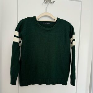 NWOT Brandy Melville Green Pullover Sweater OS Collegiate Preppy Wool Blend